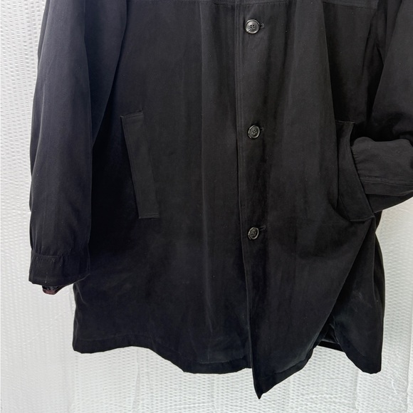 Newport Harbor Men’s L Chore coat Jacket Black Barn Canvas Ranch Zip Out Liner - Picture 17 of 17